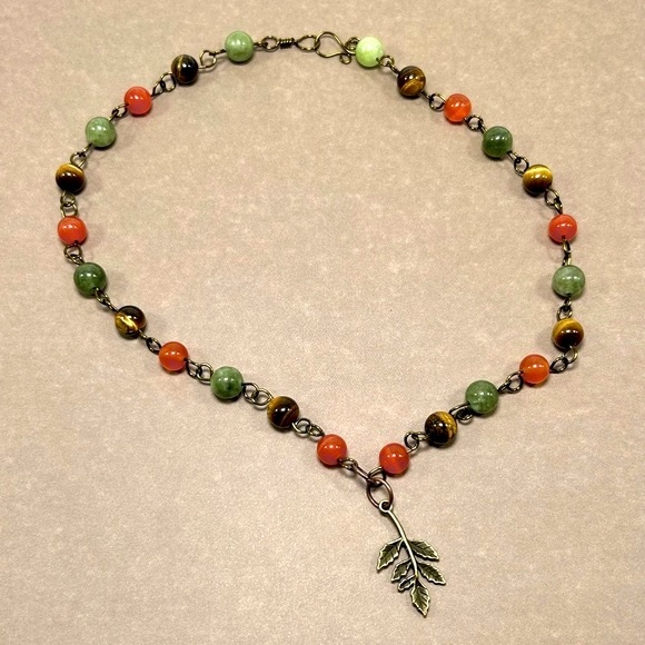 Handmade Autumn Tree Branch Charm Necklace! - Picture 3 of 5